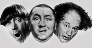 3 laws of comedy - 3 stooges